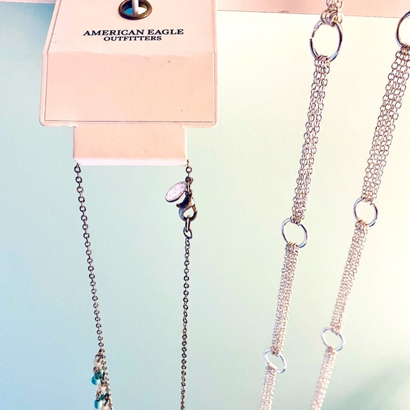 3 FOR $15!! Set of Two NWT Beautiful long and Delicate Necklaces, American Eagle - Picture 4 of 6